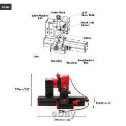 6in1 DIY Jigsaw Grinder Driller Lathe Milling Sawing Turning Machine Tool X6R9