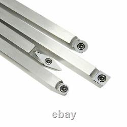 6x Wood Turning Tools Carbide Tipped Insert Cutter Lathe Cutting Aluminum Handle