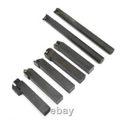 7Pcs 16mm Turning Tool Holder With Wrench Hard Steel Lathe Boring Turning