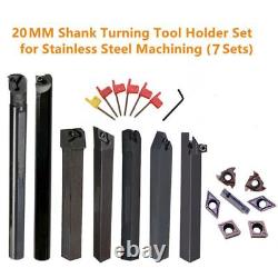 7Pcs Turning Tool Holder Boring Bar Durable Wrenches CNC Lathe Threading Tools