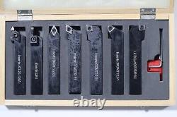 7 PC SET, 3/4 INDEXABLE TURNING TOOLS With CARBIDE INSERTS INSTALLED Z008