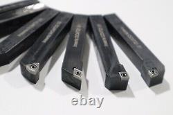 7 PC SET, 3/4 INDEXABLE TURNING TOOLS With CARBIDE INSERTS INSTALLED Z008