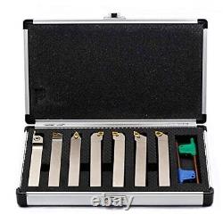 7 Pieces/set 1/2shank Indexable Lathe Turning Tool Holdercnc Heavyduty Nickel P