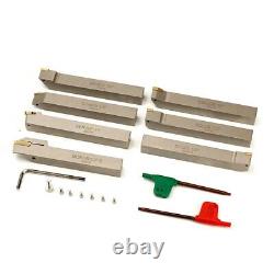 7 Pieces/set 1/2shank Indexable Lathe Turning Tool Holdercnc Heavyduty Nickel P