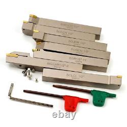 7 Pieces/set 1/2shank Indexable Lathe Turning Tool Holdercnc Heavyduty Nickel P