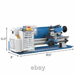 7''x14'' Blue Mini Lathe Metal Digital CJ18A Turning Milling +Accessory Package