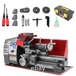 7x12 Mini Lathe Machine for Turning Cutting Drilling Threading Metal 2250rpm