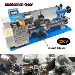 7x14 550W Mini Metal Lathe Metalworking Turning Bench Top Variable-Speed MT2