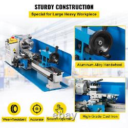 7x14 Mini Metal Lathe Digital Variable Speed Metalworking Machine 2250RPM 550W