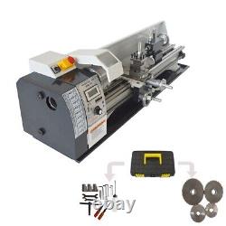 824Precision Metal Lathe Metric Metalworking Bench Lathe Brushless Motor 110V