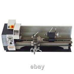 824Precision Metal Lathe Metric Metalworking Bench Lathe Brushless Motor 110V