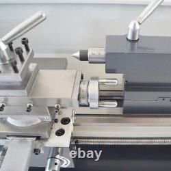 824Precision Metal Lathe Metric Metalworking Bench Lathe Brushless Motor 110V