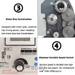 8X24 Metal Lathe 1100W Benchtop Metal Lathe Inch Thread Metal Lathe