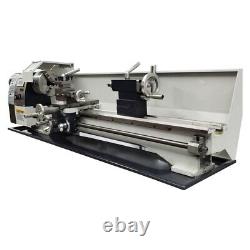 8X32 Metal Lathe 1100W Inch Thread 110V with Double Chuck MT5 Spindle