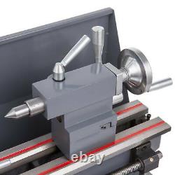 8× 16 Mini Metal Lathe 1100W Metal Gear Digital Display 9 Turning Tools