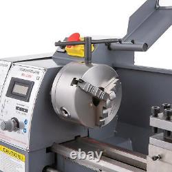 8 × 16 Mini Metal Lathe 1100W Metal Gear Digital Display 9-Turning Tools Set