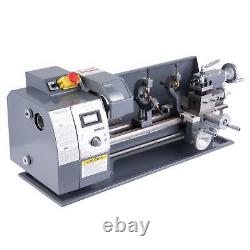 8 × 16 Mini Metal Lathe 1100W Metal Gear Digital Display 9-Turning Tools Set