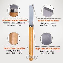 8 Pcs Wood Lathe Chisel Set, Wood Turning Tools HSS Blades and Quality Wood Hand