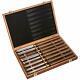 8-pieces Hss Wood Turning Tools Lathe Chisel Set With Walnut Handle Wooden Stor