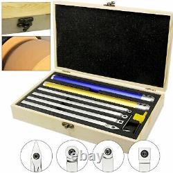 8pcs Wood Turning Tool Carbide Insert Cutter Set with Aluminum Handle Wrench USA