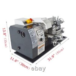 8x16Precision Inch Thread Wood Metal Lathe Brushless Motor Bench Turning Machin