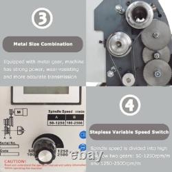 8x16Precision Inch Thread Wood Metal Lathe Brushless Motor Bench Turning Machin