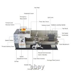 8x16Precision Inch Thread Wood Metal Lathe Brushless Motor Bench Turning Machin