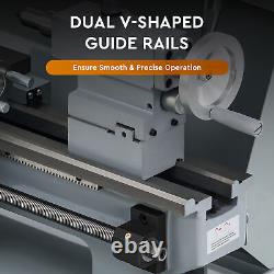 8x16 Mini Metal Lathe Machine with 3Jaw Chuck and 2250rpm Max Variable Speed
