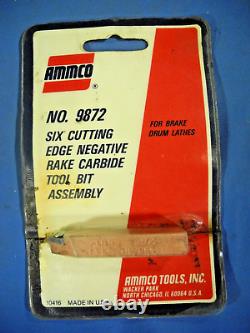 AMMCO Brake Lathe Negative Rake Tool Holder Toolholder For Drum Turning 9872