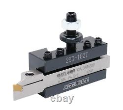 Accusize Industrial Tools 11 Pcs AXA Wedge Type Quick Change Tool Post Set for L