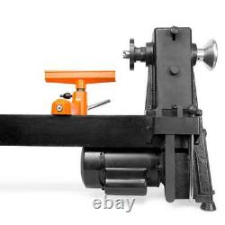 Adjustable Wood Lathe 5-Speed Benchtop Turning Machine Home Workshop Equipment