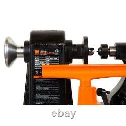 Adjustable Wood Lathe 5-Speed Benchtop Turning Machine Home Workshop Equipment