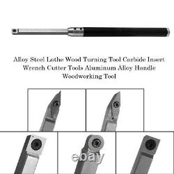 Alloy Steel Lathe Wood Turning Tool Carbide Insert Wrench Cutter Tools B6F0