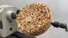 Amazing Woodturning Crazy Really Great Idea From The Burned Matches On Wood Lathe