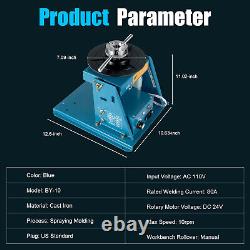 Automatic Rotary Welding Positioner Turntable Welder Table 3Jaw Lathe Chuck