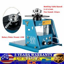 Automatic Rotary Welding Positioner Turntable Welder Table 3Jaw Lathe Chuck USA