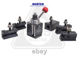 BOSTAR AXA Wedge Type Tool Post Set for Lathe 6-12, 6PC