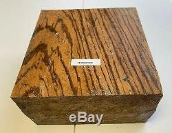 Beautiful Zebrawood Turning Wood Bowl Blank Lathe 8 X 8 X 4 Rare size