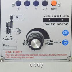 Bench Metal DIY Lathe Precision Instrument Metric & Imperial Thread 110V 2500RPM