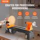 Benchtop Wood Lathe, 10 In X 18 In, 0.5 Hp 370w Power Wood Turning Lathe Machine