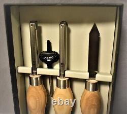 Boxed Set Of 3 pc Rockler Pen Turning Tool Brand New! Woodwork 2 Carbide 1 HSS