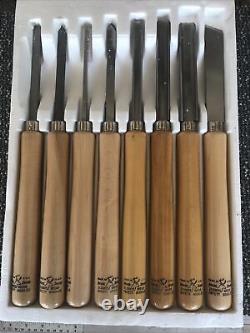 Buck Bros Wood Lathe Turning Tools Set of 8 Fine edge tools