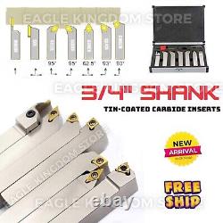 CNC Indexable Lathe Turning Tool Holder 3/4 Shank for Grooving Threading Cut off