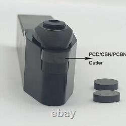 CRDNN2525 Lathe Turning Tool Holder + 1pcs RNGN1204 CBN Round Milling Inserts
