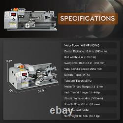 CREWORKS 8x14 Mini Metal Lathe 600W Digital Variable Speed Metalworking 2250RPM