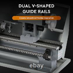 CREWORKS 8x14 Mini Metal Lathe Digital Variable Speed Metalworking 2250rpm 600W
