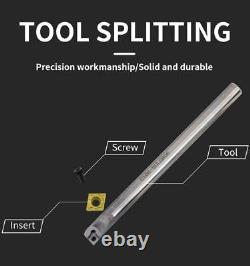 Carbide Blade Lathe Tungsten Steel Cutter Bar Internal Hole Turning Tool Set