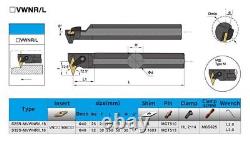 Carbide Inserts CNC Cutting Lathe Bar Turning Tool Holder S20R/S25S/S32T-MVWNR16