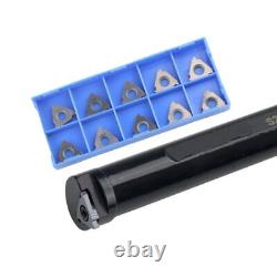Carbide Inserts End Face CNC Lathe Inner Hole Grooving Tool FGHH320/325R 75/100
