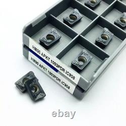 Carbide Inserts Lathe Milling Cutter Blade Turning Tool HM90 IC908 APKT1003PDER